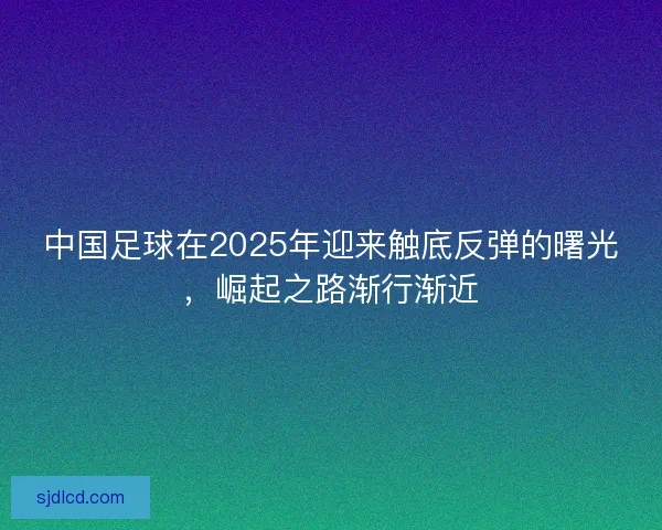 中国足球在2025年迎来触底反弹的曙光，崛起之路渐行渐近